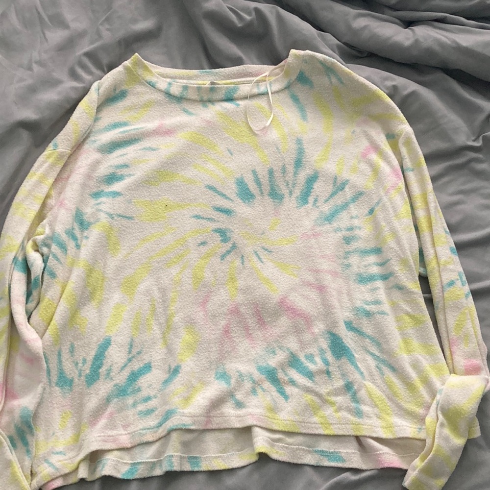 Girls tiedye long sleeve sweater from Mudd